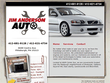 Tablet Screenshot of jimandersonauto.com